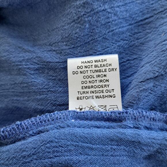 Lovers & Friends Valentine Embroidered Button Front Maxi Dress Size Small - Picture 15 of 15